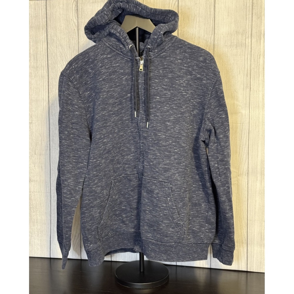Men's H&M Zip Fleece Hoodie – Blue – Size L